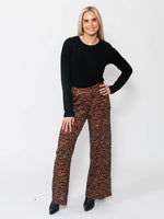 Snoskins Double Knit Jaquard Wide Leg Pant 62710-25F