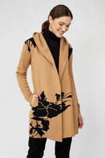 Frank Lyman Floral Hooded Cardigan Style 253804 F25