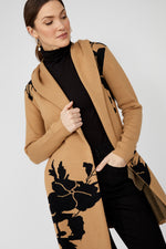 Frank Lyman Floral Hooded Cardigan Style 253804 F25