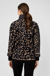 Frank Lyman Zipper Closure Animal Print Top Style 253840 F25