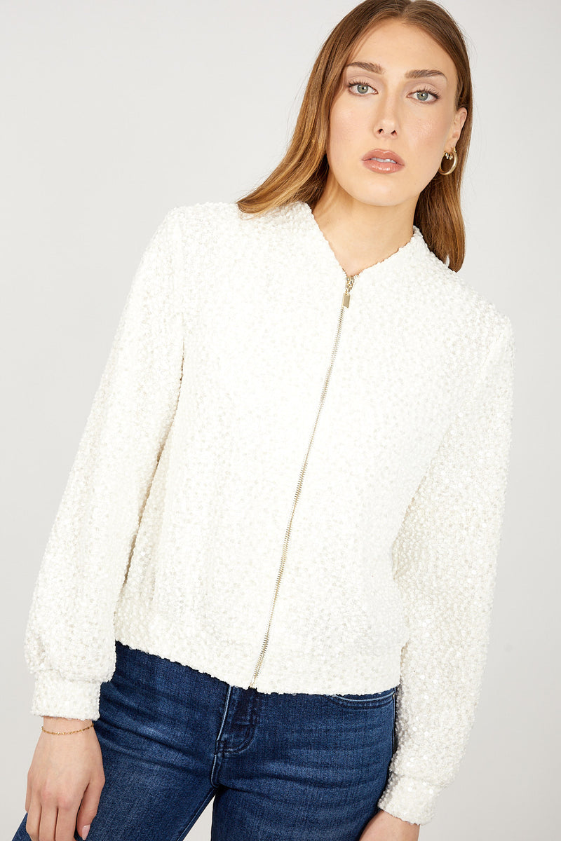 Frank Lyman Zipper Closure Casual Top Style 254206 F25