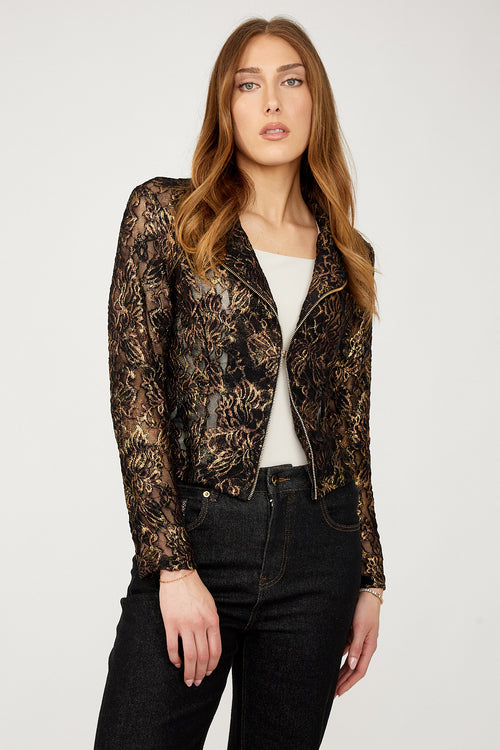 Frank Lyman Floral Lace Overlay Jacket Style 254322 F25