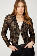 Frank Lyman Floral Lace Overlay Jacket Style 254322 F25