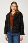 Frank Lyman Jacket Plaid Collared Long Sleeve Style 254361 F25