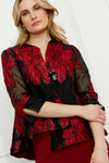 Frank Lyman | Floral Buttoned Collared Blouse Style 259157
