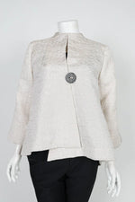 IC Collection Crinkle JQD One Button Jacket 6288J