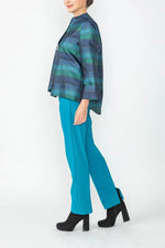 IC Collection Assymetrical jacket 6646J Teal, Orange F24