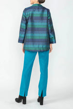 IC Collection Assymetrical jacket 6646J Teal, Orange F24