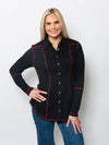 Snoskins Seersucker Knit Button Shirt with matching thread 55578-F25
