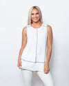 Snoskins Seersucker Knit V-Neck # Style 77585-24S