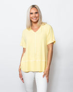 Snoskins Seersucker Knit V-Neck # Style 77585-24S