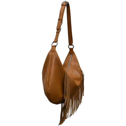 ILI New York 6721 WESTERN FRINGE MEDIUM CRESCENT BAG *NEW FW2025