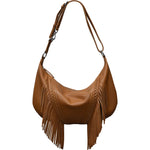 ILI New York 6721 WESTERN FRINGE MEDIUM CRESCENT BAG *NEW FW2025