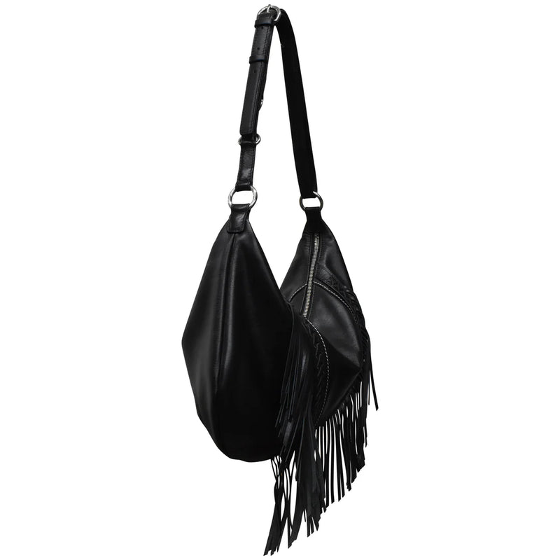 ILI New York 6721 WESTERN FRINGE MEDIUM CRESCENT BAG *NEW FW2025