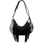 ILI New York 6721 WESTERN FRINGE MEDIUM CRESCENT BAG *NEW FW2025