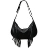 ILI New York 6721 WESTERN FRINGE MEDIUM CRESCENT BAG *NEW FW2025