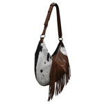 ILI New York 6721 WESTERN FRINGE MEDIUM CRESCENT BAG *NEW FW2025