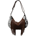 ILI New York 6721 WESTERN FRINGE MEDIUM CRESCENT BAG *NEW FW2025