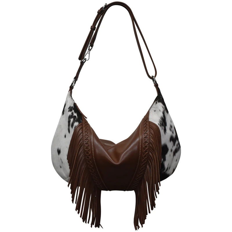 ILI New York 6721 WESTERN FRINGE MEDIUM CRESCENT BAG *NEW FW2025