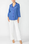 IC Collection Crinkle Jaquard one button Jacket 6288J S25