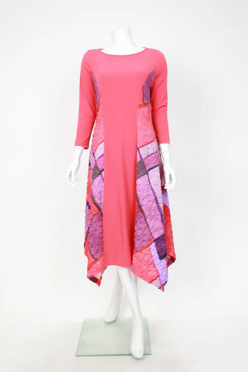 IC Collection Color Block Dress 7285D S25