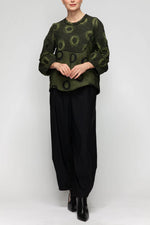 IC Collection Merrow Drop Bubble Sleeve Top 7566T