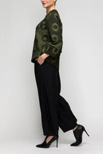 IC Collection Merrow Drop Bubble Sleeve Top 7566T