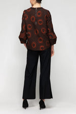 IC Collection Merrow Drop Bubble Sleeve Top 7566T