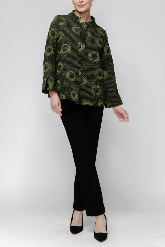 IC Collection Mandalin Collar Jacket 7593J