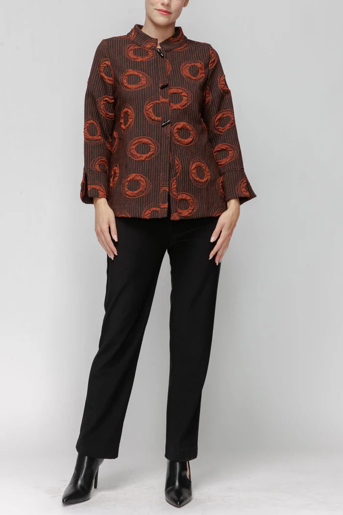IC Collection Mandalin Collar Jacket 7593J