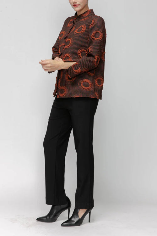 IC Collection Mandalin Collar Jacket 7593J