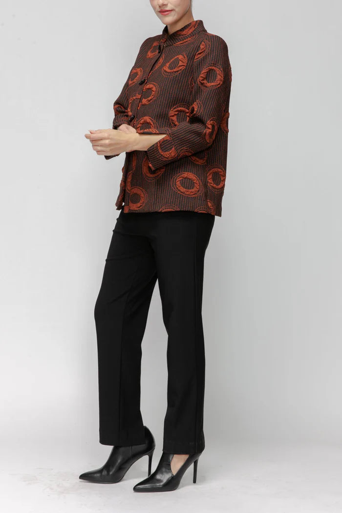 IC Collection Mandalin Collar Jacket 7593J
