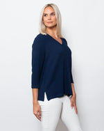 Snoskins Seersucker Knit V-Neck # Style 77585-24S