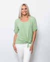 Snoskins Seersucker Knit V-Neck # Style 77585-24S