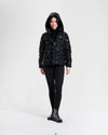 Nikki Jones Puffer Jacket with Removable hood, Water resistant 8004-372 F25 Black