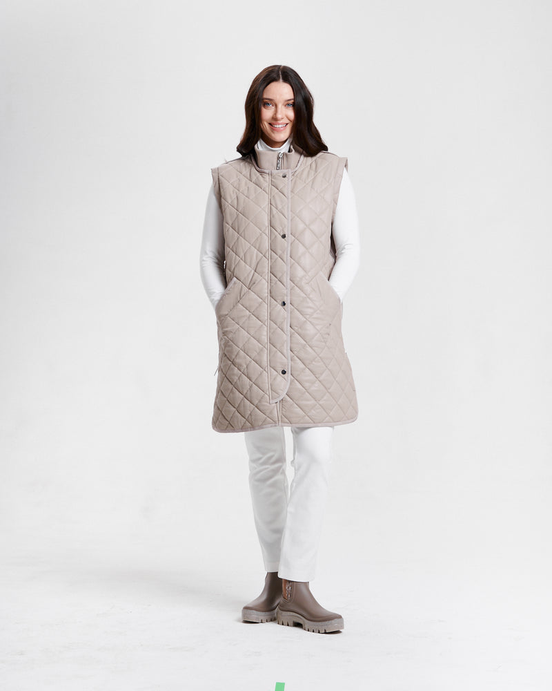 Nikki Jones Convertible jacket to vest 8005-601 F25 Black, Taupe
