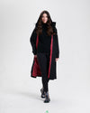 Nikki Jones Hooded Anorak with contrast lining-water resistant 8008-312 F25, Sapphire, Black
