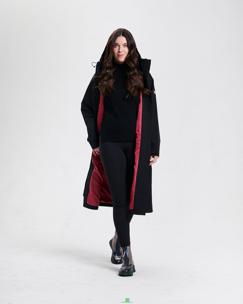 Nikki Jones Hooded Anorak with contrast lining-water resistant 8008-312 F25, Sapphire, Black