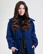 Nikki Jones Hooded Anorak with contrast lining-water resistant 8008-312 F25, Sapphire, Black