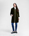 Nikki Jones Hooded Light Weight Puffer with contrast trims Water Resistant 8013-371 F25 Navy, Black