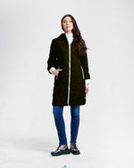 Nikki Jones Hooded Light Weight Puffer with contrast trims Water Resistant 8013-371 F25 Navy, Black