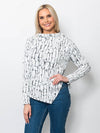 Snoskins Blister Sweater Knit Funnel Neck Top 80704-F25