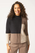 HABITAT YIN YANG FUNNEL NECK PULLOVER F25H 81254