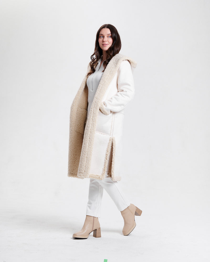 Nikki Jones Reversible Faux Shearling to Sherpa Ecru 8131-606 F25