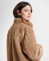 Nikki Jones Reversible Faux Shearling to Cable patterned Faux Fur 8132-607 F25