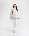 Nikki Jones Lightweight Puffer Jacket 8134-609 F25, Pink Haze, Birch