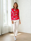 Vanite Couture Jacket 82971,Black, Grey, Cream, Red