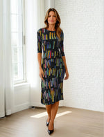 Vanite Dress 88333 Blue-multi, Orange-Multi S25