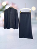Vanite 83579-skirt, black skirt, 83549-jacket Black, Off white, Grey