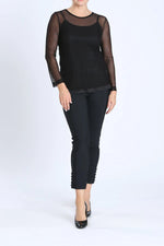IC Collection Basic Mesh Long Sleeve Top Style 8454T